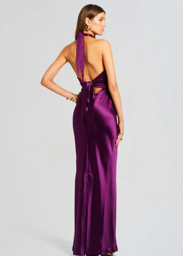 Guest Of*Retrofete Ester Dress Eggplant