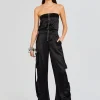 Business Chic*Retrofete Estrella Cargo Jumpsuit Black