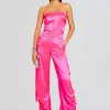 Jumpsuits*Retrofete Estrella Cargo Jumpsuit Paradise Pink