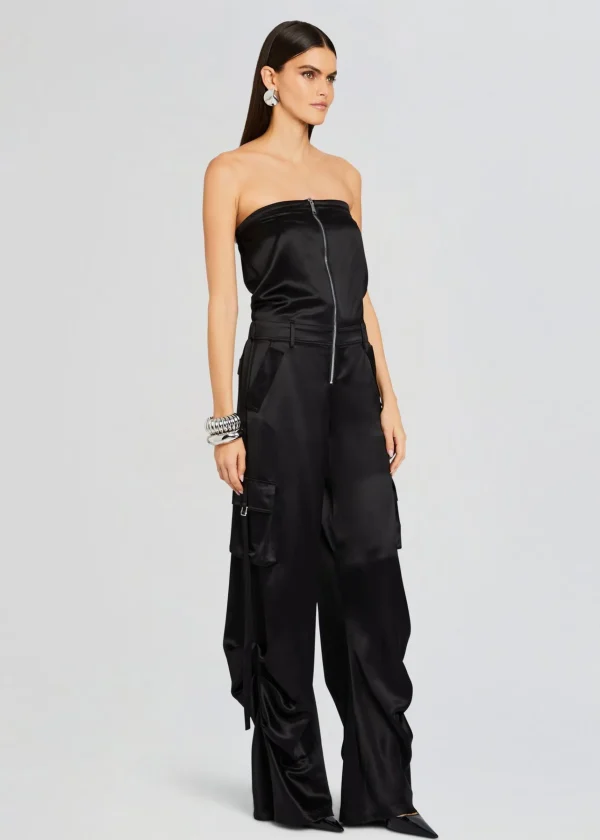 Business Chic*Retrofete Estrella Cargo Jumpsuit Black