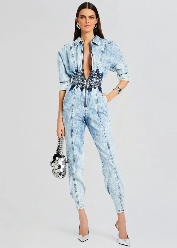 Best Sellers*Retrofete Eti Jumpsuit Blue Acid