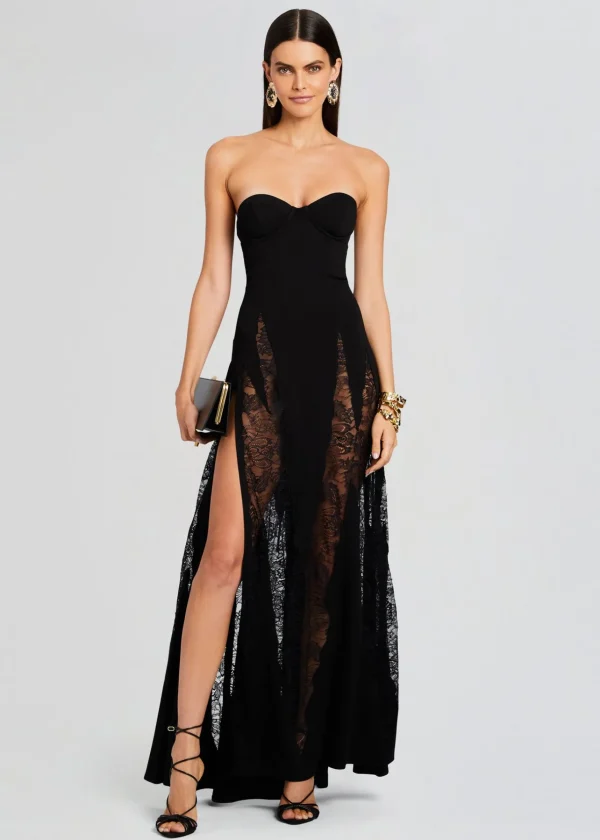 Sheer Bliss*Retrofete Evangeline Dress Black
