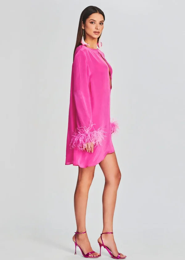 Swim*Retrofete Eve Mini Dress Hot Pink