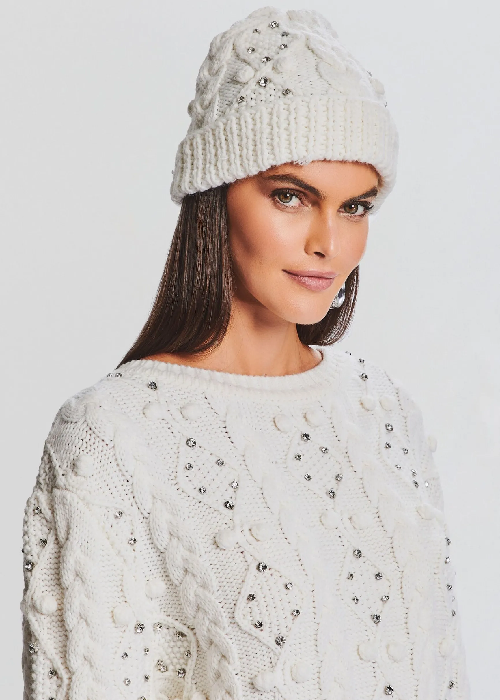 evia_embellished_knit_hat_0.webp Final Touches*Retrofete Evia Embellished Knit Hat Ivory