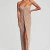 Bridal Party*Retrofete Evie Sequin Dress Silver/Nude