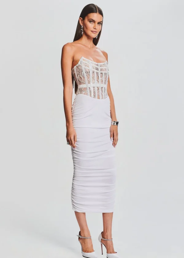 Rehearsal Dinner*Retrofete Fae Embellished Dress White