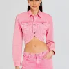 Jackets*Retrofete Faith Denim Jacket Malibu Pink