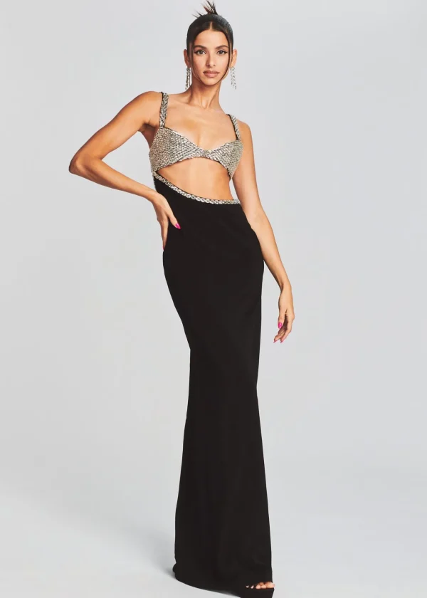RETROFÊTE*Retrofete Fernanda Dress Black/Silver