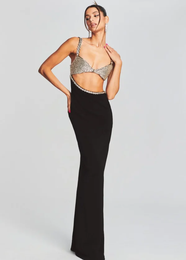 RETROFÊTE*Retrofete Fernanda Dress Black/Silver