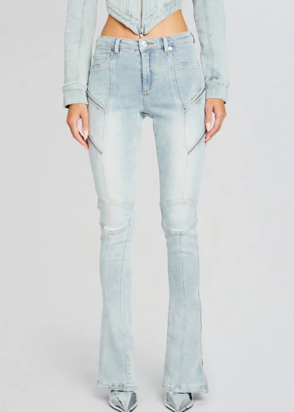 Bottoms*Retrofete Ferris Zipper Jean Skylight