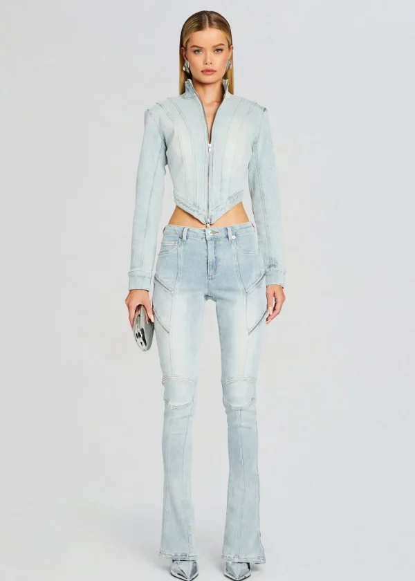 Bottoms*Retrofete Ferris Zipper Jean Skylight