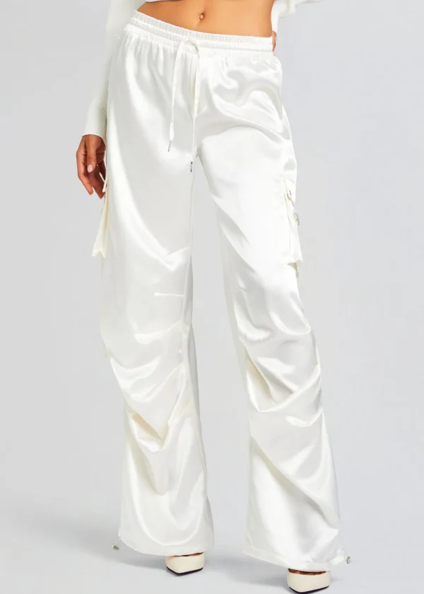 Bottoms*Retrofete Finley Cargo Pant Winter White