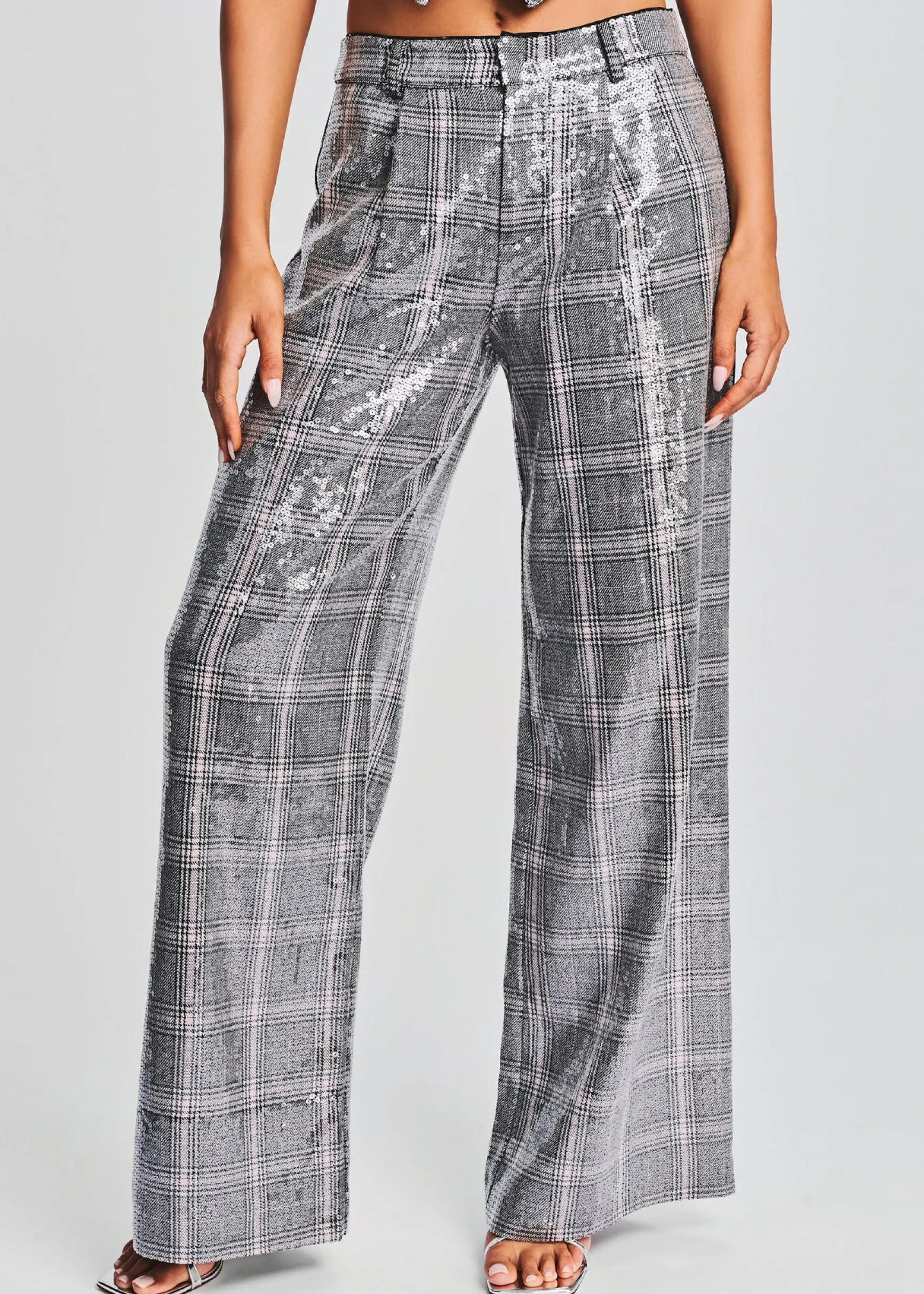 fleur_sequin_pant_0-2.webp RETROFÊTE*Retrofete Fleur Sequin Pant Grey Plaid