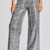 Bottoms*Retrofete Fleur Sequin Pant Grey Plaid