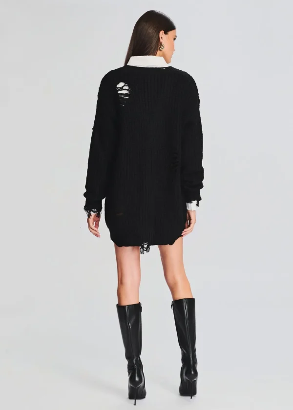 Day to Night*Retrofete Florence Sweater Dress Black