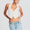 Day to Night*Retrofete Florence Vest White