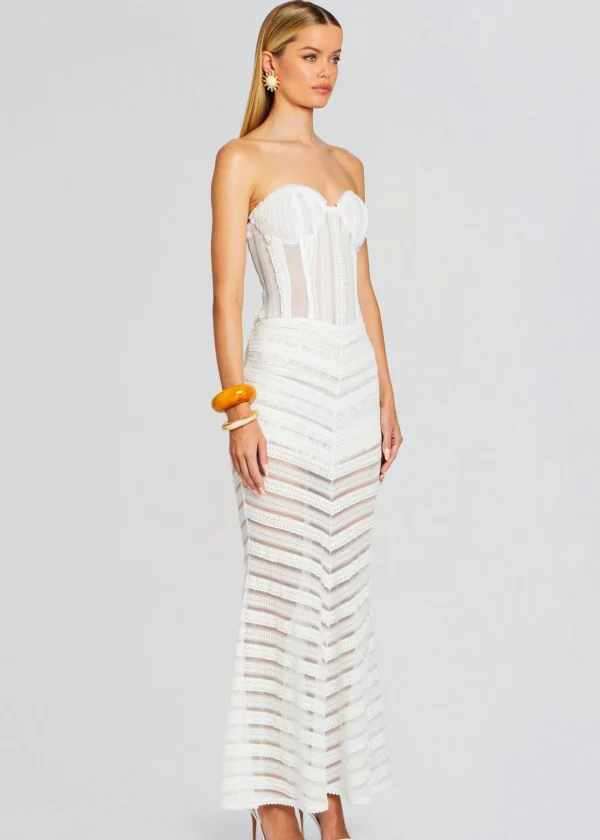 Maxi*Retrofete Florey Long Dress Natural White