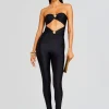 Resort '24*Retrofete Fluer Lycra Jumpsuit Black
