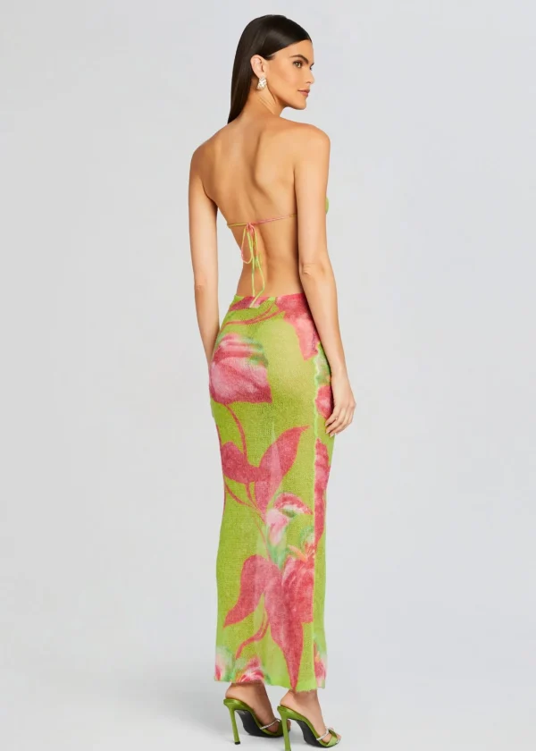 RETROFÊTE*Retrofete Fontelina Knit Dress Lime Anthurium