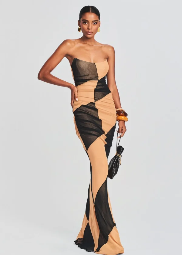 RETROFÊTE*Retrofete Ford Dress Black/Nude