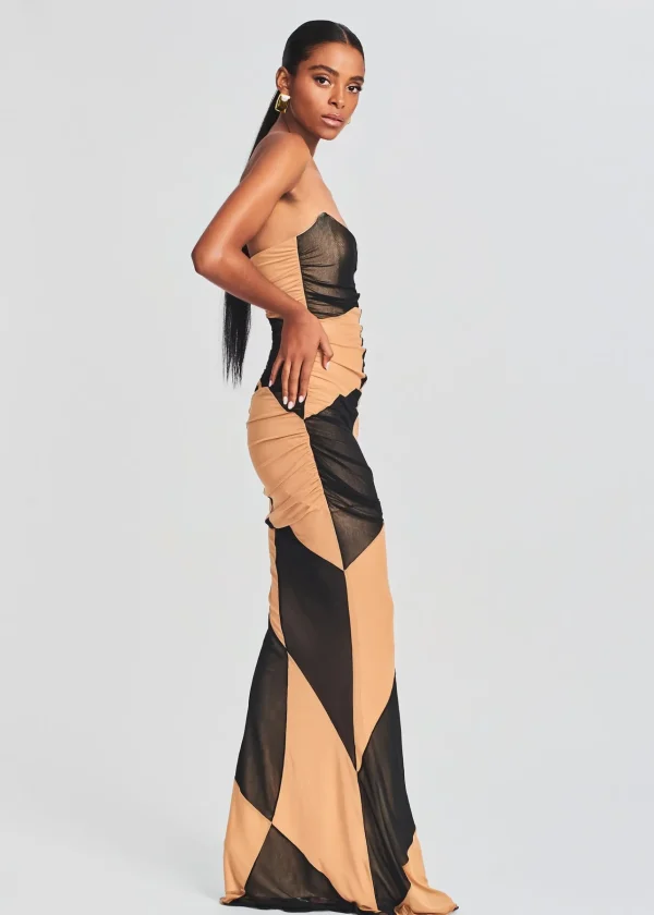 Guest Of*Retrofete Ford Dress Black/Nude