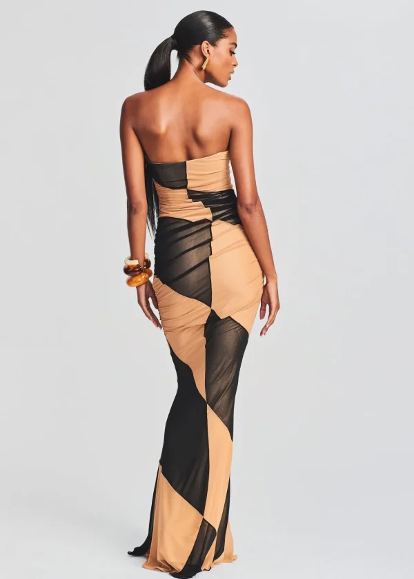 Guest Of*Retrofete Ford Dress Black/Nude