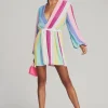 Bridal Party*Retrofete Gabrielle Sequin Robe Unicorn Stripe