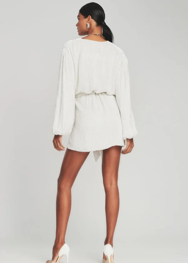 Sequin Styles*Retrofete Gabrielle Sequin Robe Moonglow White