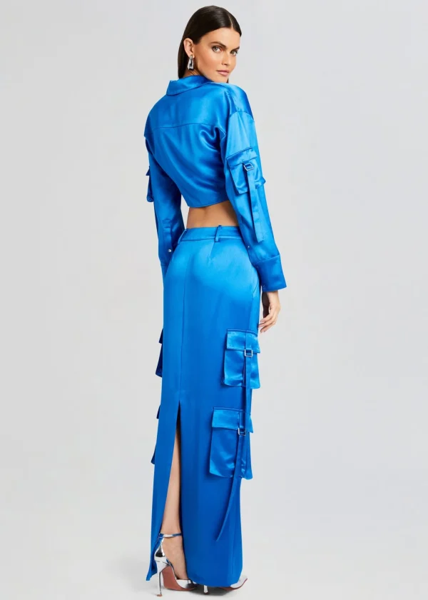 Resort '24*Retrofete Gaia Cargo Top Tropical Blue