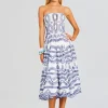 Dresses*Retrofete Galik Midi Dress Klein Blue