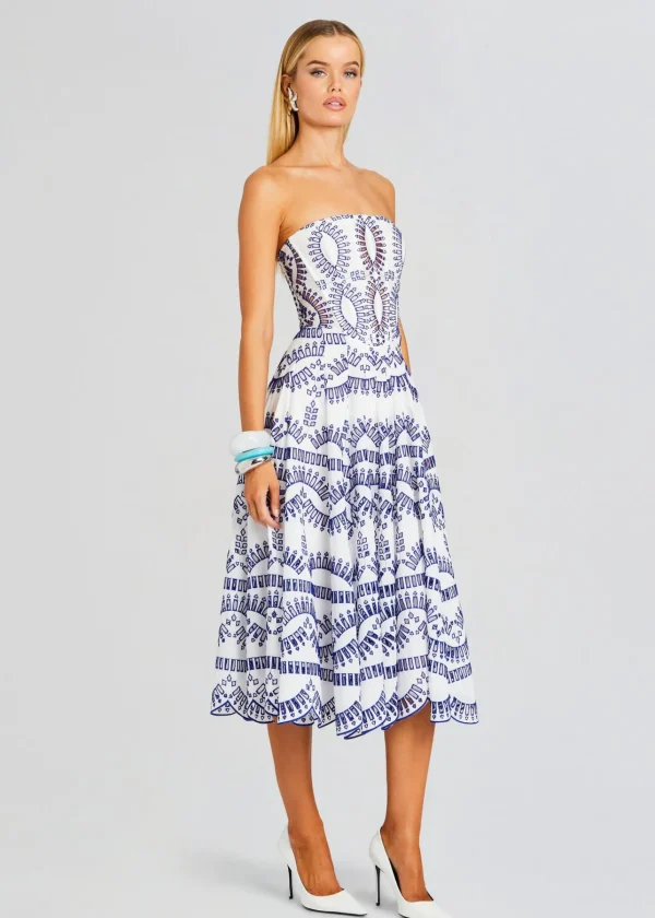 Midi*Retrofete Galik Midi Dress Klein Blue
