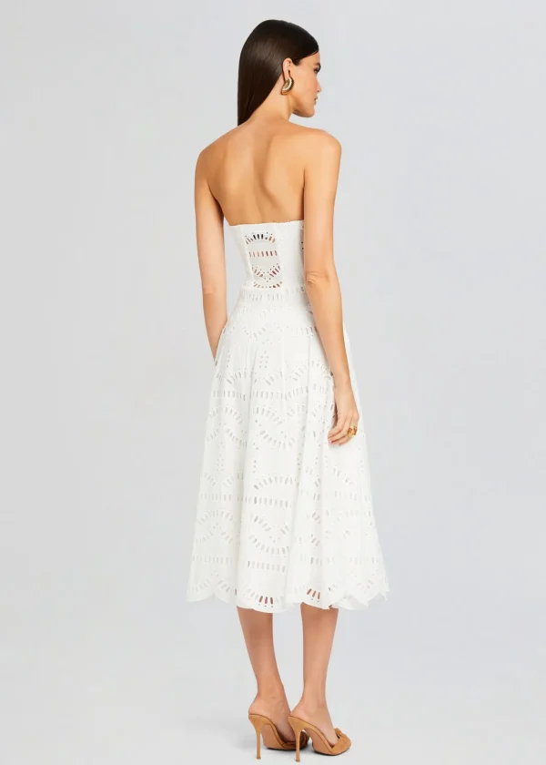 Dresses*Retrofete Galik Midi Dress White Samoa