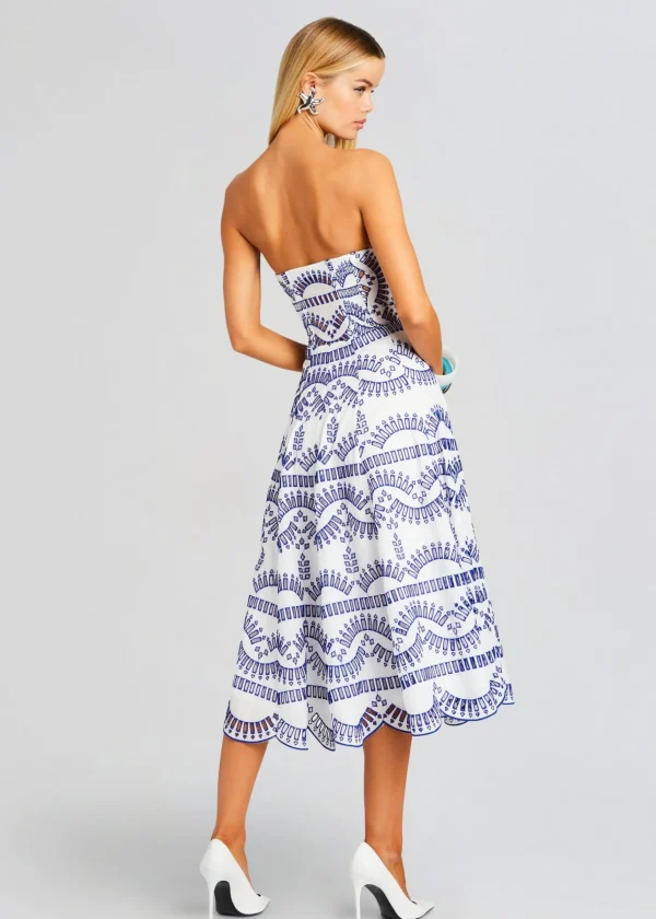 Midi*Retrofete Galik Midi Dress Klein Blue