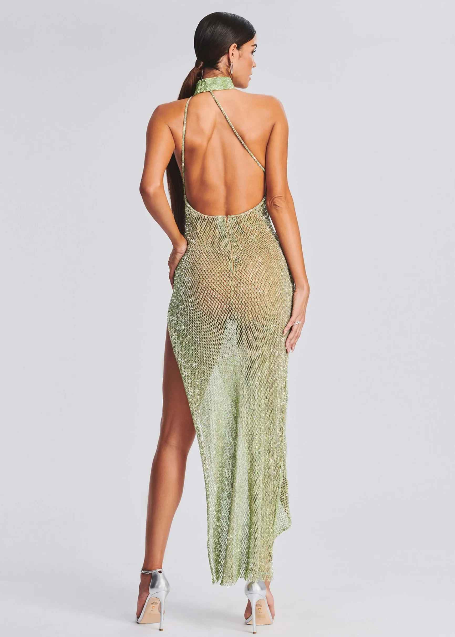 gemma_crystal_chain_dress_3-1.webp Bridal Party*Retrofete Gemma Crystal Chain Dress Green