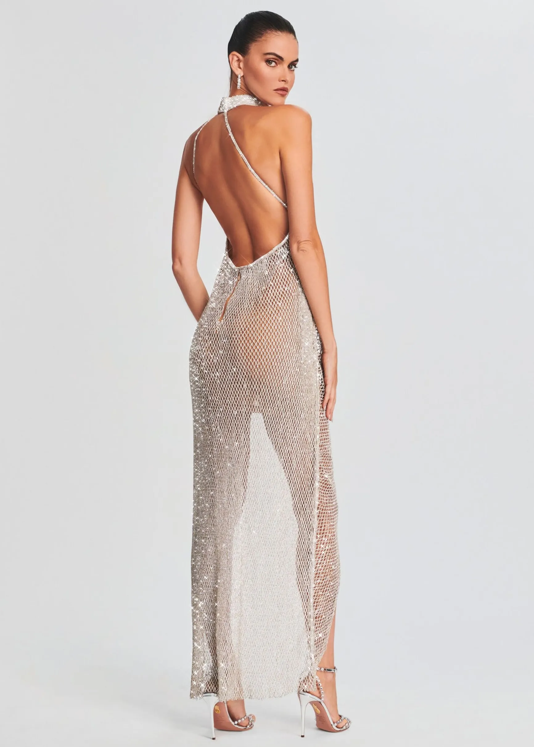 gemma_crystal_chain_dress_3-5.webp Guest Of*Retrofete Gemma Crystal Chain Dress White with Silver