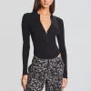 Day to Night*Retrofete Geo Rib Knit Bodysuit Black