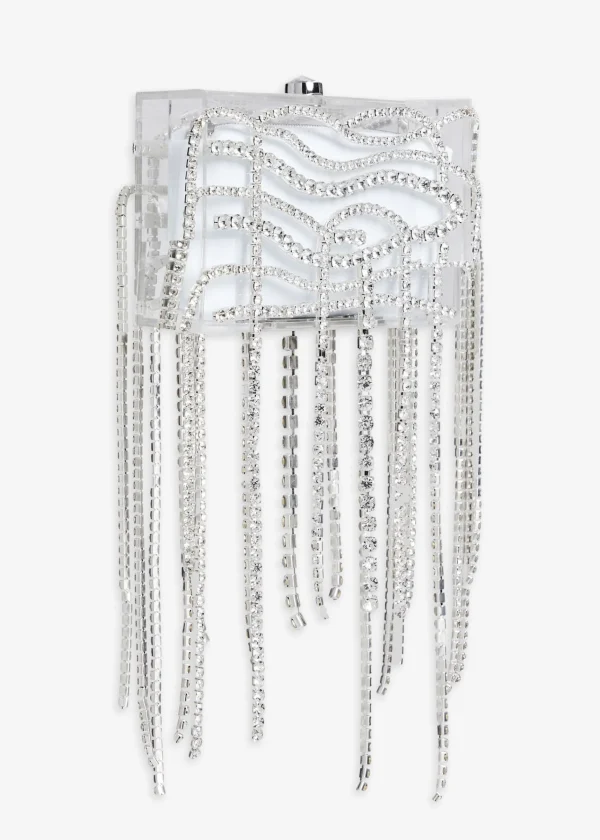 Accessories*Retrofete Georgina Crystal Bag Clear/Silver