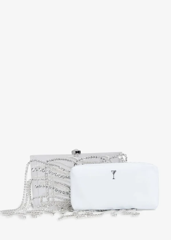Accessories*Retrofete Georgina Crystal Bag Clear/Silver