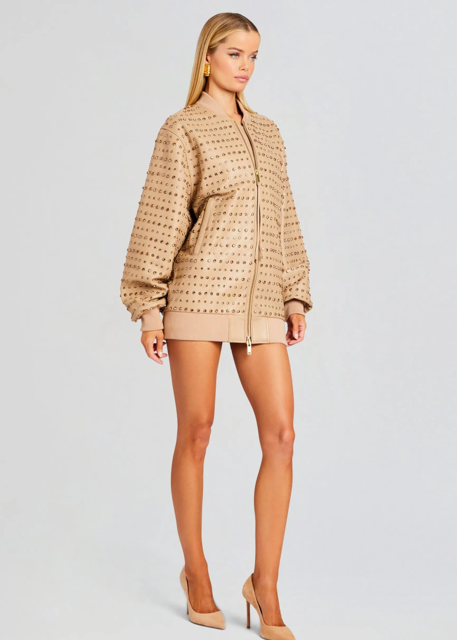 gianna_embellished_leathe_2-1.webp Jackets*Retrofete Gianna Embellished Leather Jacket Nude