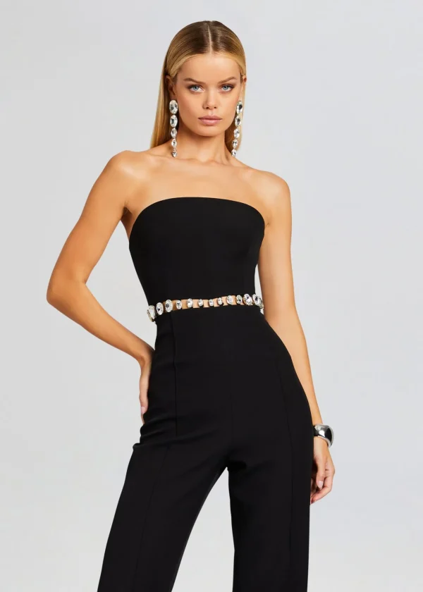 Business Chic*Retrofete Glenda Jumpsuit Black/Silver