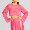 Resort '24*Retrofete Grace Cropped Shirt Rose Blossom