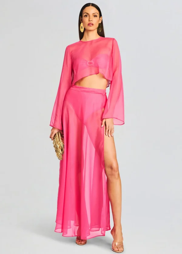 Swim*Retrofete Grace Cropped Shirt Rose Blossom