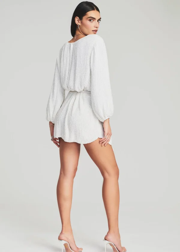 Sequin Styles*Retrofete Grace Sequin Dress Moonglow White