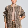 Jackets*Retrofete Halle Leather Jacket Tannin Snake