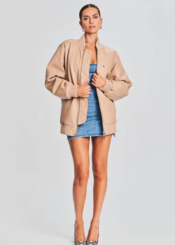 Jackets*Retrofete Halle Leather Jacket Tannin