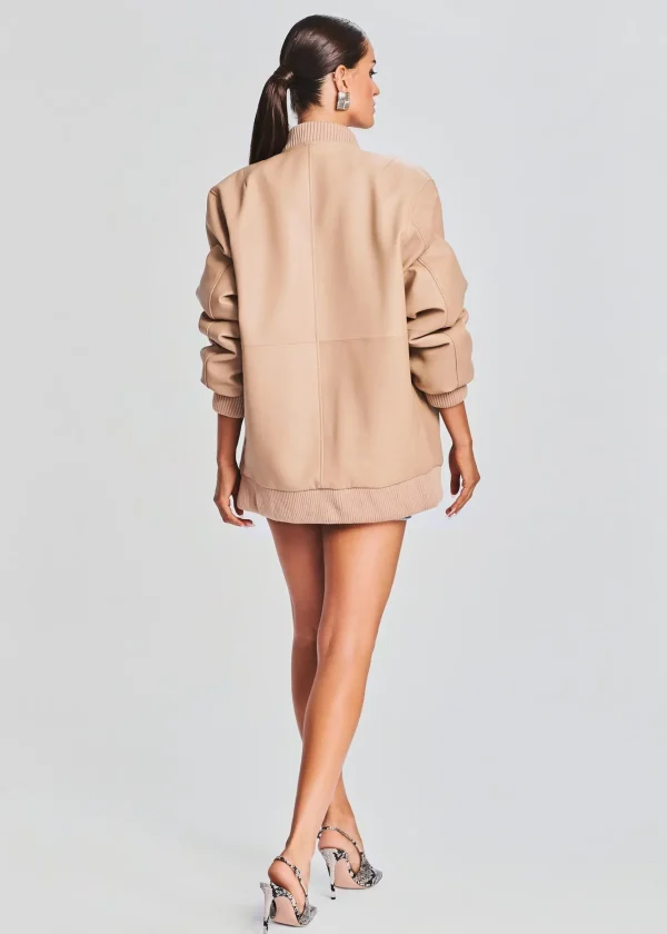 Outerwear*Retrofete Halle Leather Jacket Tannin