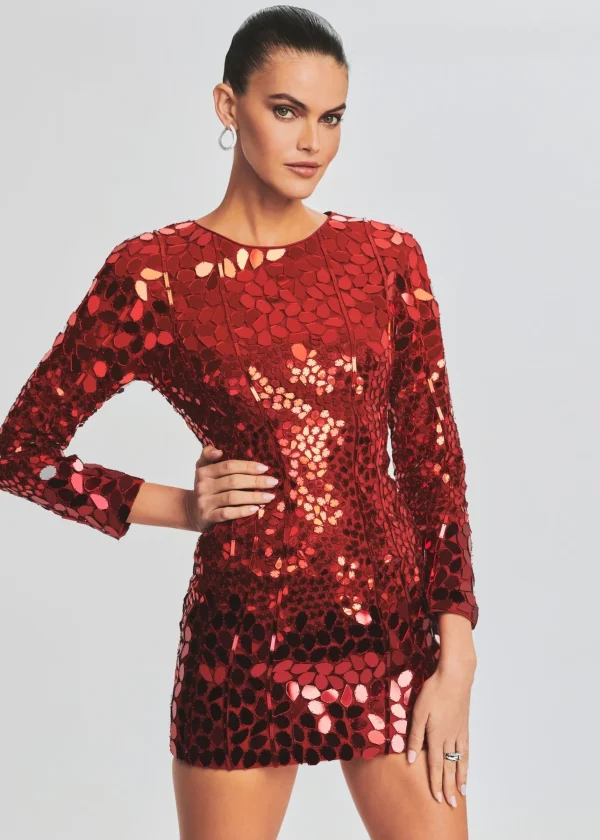 RETROFÊTE*Retrofete Hattie Sequin Dress Red