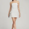 RETROFÊTE*Retrofete Heather Sequin Dress Silver/White