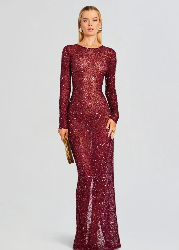 Dresses*Retrofete Heidi Sequin Dress Merlot