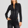 Denim*Retrofete Helena Denim Bodysuit Midnight Terry